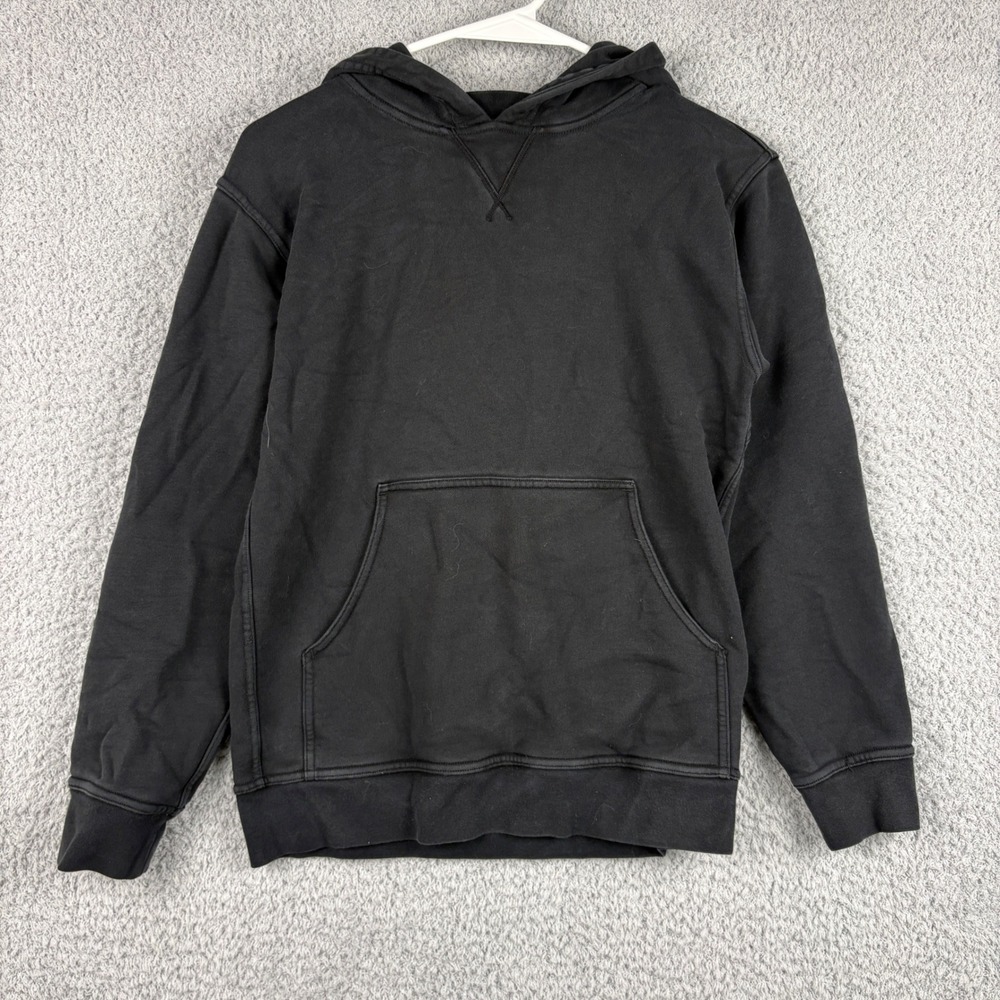 Lululemon Hoodie Womens 4 Black All Yours Pullover Faded Grunge Loungewear
